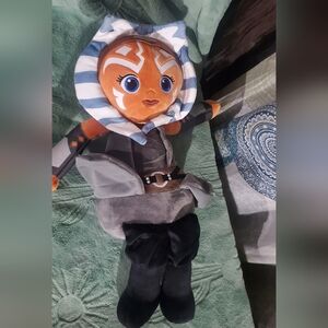 Star Wars Ahsoka Tano Plush Toy with Blue and Orange Design
